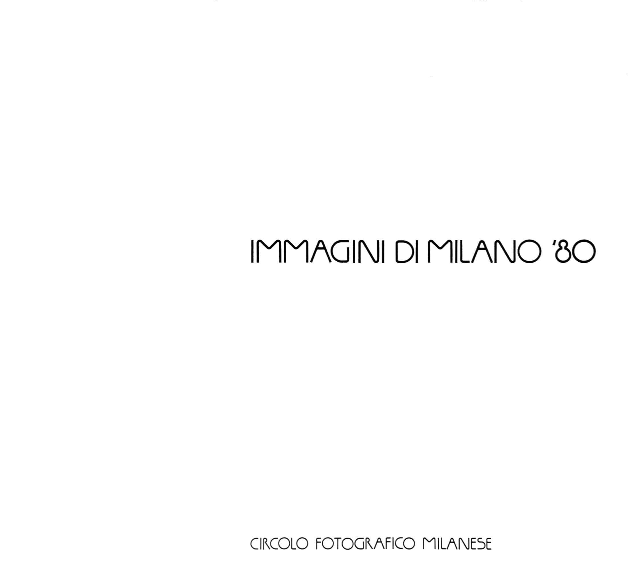 Immagini di Milano '80